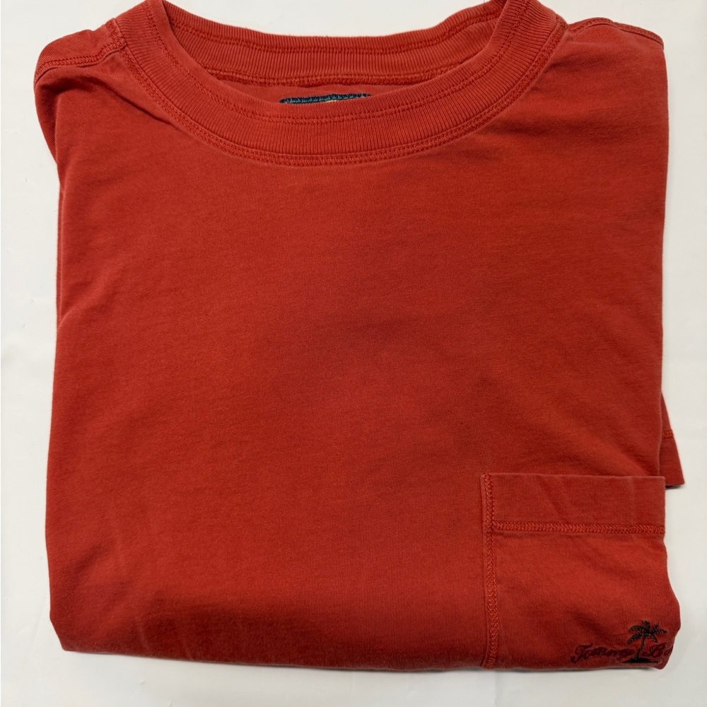 Tommy Bahama Short-Sleeve Pocket Tee‎ in Burnt Orange